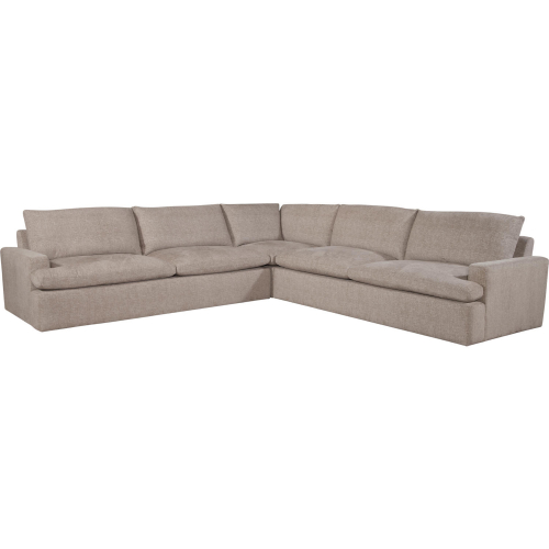 Ted Sectional Sofa in Friday Linen Color Fabric